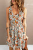 Printed Button Down Sleeveless Dress