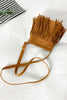 PU Leather Crossbody Bag with Fringe