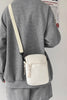 Wide Strap Polyester Crossbody Bag