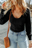 Scoop Neck Long Sleeve Top