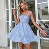 Ladies  Dress Summer Button High Waist  Dress - Verzatil 