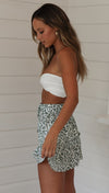 Women's high waist ruffle floral skirt -  Women's Bottom - Verzatil 