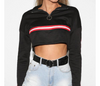 New women's striped webbing long-sleeved sweater - Verzatil 