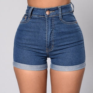 Denim shorts curled hot pants - Verzatil 