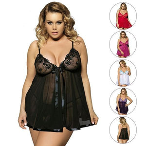 Women Sexy Lingerie Big Code 6XL  Sleepwear Sleepdress - Verzatil 