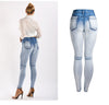 Stretch thin women's denim pencil pants - Women's Bottom - Verzatil 