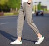 Casual Ankle-Length Plaid Pants Men Trousers Hip Hop Jogger Pants - Verzatil 