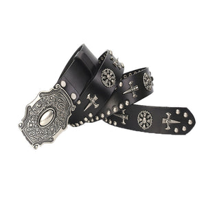 Smooth Buckle Skull Hip Hop Belt Men personality - Verzatil 