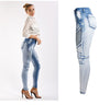 Stretch thin women's denim pencil pants - Women's Bottom - Verzatil 