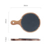 Black Wood Pizza Dish Wooden Plate - Verzatil 