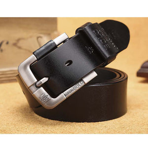 New Creative Belt Men's Leather Belt Factory Direct Sales Cowhide Belt Pin Buckle Belt - Verzatil 