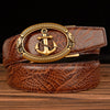 Automatic Buckle Belt Young Men Real Cowhide - Verzatil 