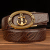 Automatic Buckle Belt Young Men Real Cowhide - Verzatil 