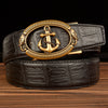 Automatic Buckle Belt Young Men Real Cowhide - Verzatil 