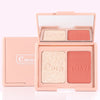 Two-Tone Delicate Natural Blush Highlighter Powder - Verzatil 