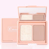 Two-Tone Delicate Natural Blush Highlighter Powder - Verzatil 