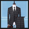 Men's Suits, Checkered, Three-Piece Suits - Verzatil 