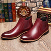 Men  leather Boots Shoes - Verzatil 