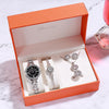 Women Quartz Watch Set Bracelet Necklace Ring Earrings Gift - Verzatil 