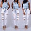 High Quality Women Casual Hole Jeans High Waist Skinny  Ripped Sexy - Women's Bottom - Verzatil 