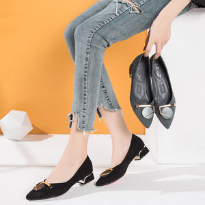 Women's Pointed Toe Mid-heel Women's Casual Shoes - Women's shoes - Verzatil 