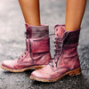 Retro European And Beautiful Shoes Lace Up Two-Wear Short Boots women shoes - Verzatil 