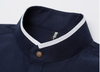 Men's Stand-up Collar Long-sleeved Shirt Youth Business Casual  Shirt - Verzatil 