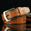 Pin buckle belt men's belt retro hollow casual belt - Verzatil 