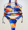 Pineapple Bikini for big boob Women Lace Up Swimwear Thong bikini set two pieces - Verzatil 