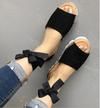 Thick bottom grass fish mouth ankle straps large size sandals ladies sandals - Women's shoes - Verzatil 