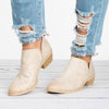 Europe and the United States pointed low-heeled boots women shoes - Verzatil 