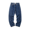 Street Style Trendy Straight Leg Pants Loose Men And Women Casual Washed Trousers Jeans - Verzatil 