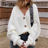 V-neck knit cardigan - Verzatil 