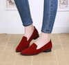 Suede round head single shoes low heel casual comfort- Women's shoes - Verzatil 