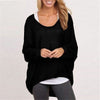 Sweater loose women's solid color T-shirt multi-color knitting - Verzatil 