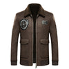 Elegant and High Quality body men's embroidered Leather coat JACKET - Verzatil 