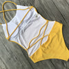 Backless Bikini Yellow Multi Rope Swimwear Brazilian - Verzatil 