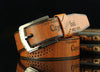 Pin buckle belt men's belt retro hollow casual belt - Verzatil 