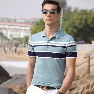 Cotton lapel T-shirt - Verzatil 