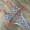 Floral print Bathing Suit Brazilian Bikinis Set Swimwear Female - Verzatil 