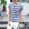 Casual striped Men's T-shirt - Verzatil 