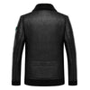 Elegant and High Quality body men's embroidered Leather coat JACKET - Verzatil 