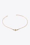 18K Gold-Plated Oval Pendant Necklace