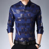 Men's printed long-sleeved shirt - Verzatil 
