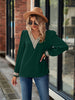 V-Neck Long Sleeve Blouse