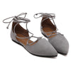 Cross Straps Pointed Flat Slip-on Shoes - Women's shoes - Verzatil 