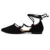 Cross Straps Pointed Flat Slip-on Shoes - Women's shoes - Verzatil 