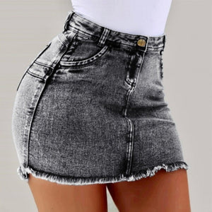 High Waist Sexy Pencil Jeans Skirt - Women's Bottom - Verzatil 