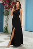 One-Shoulder Split Maxi Dress