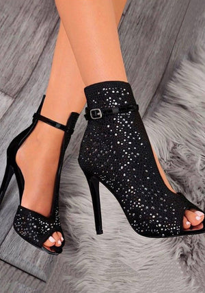 Fishbill Rhinestone Heels - Women's shoes - Verzatil 